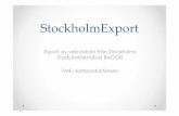 StockholmExport - dataflow.center · o Skala, tillval, GIS anpassningar, attribut, stadier • Ange geografiskt urval o Administrativt område, rita polygon eller linje, geometri