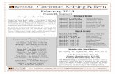 February 2018 - kolpingcincinnati.comkolpingcincinnati.com/Bulletins/2018 Bulletin/PDF/February Bulletin1.pdf · Cincinnati Kolping Bulletin 2 February 2018 Congratulations to all