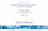 Islamic Finance in Asian Hubs · under an agency (wakalah) or commission (ju’alah). For Shariah governance, a board of Islamic scholars is established by each Islamic bank to vet