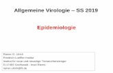 Allgemeine Virologie SS 2019 Epidemiologie - lehre.fli.de · Struktur: Hülle, sphärisches Kapsid . Latente und persistierende Virusinfektionen Virus Latenz- oder Persistenzort HSV-1