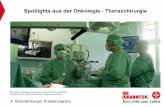 Spotlights aus der Onkologie - Thoraxchirurgie · Screening Leitlinien der AATS (American Association for Thoracic Surgery) The Journal of Thoracic and Cardiovascular Surgery Volume