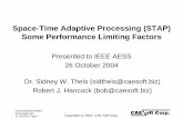 Space-Time Adaptive Processing (STAP) Some Performance ...ewh.ieee.org/r5/dallas/aes/IEEE-AESS-26Oct2004-Presentation-CAESOFT.pdf · Title: Space-Time Adaptive Processing (STAP) Some
