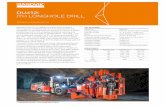 DU412i ITH LONGHOLE DRILL - Sandvik · AIR AND WATER SYSTEM Onboard booster 20 m³/min at 28 bar from 6 bar inlet (60 Hz) Booster electric motor 90 kW Booster inlet pressure 4 - 7