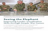 Improving Leader Visualization Skills through Simple War Games · MILITAR REVIEW NLINE EXCLUSIVE CTOBER 2018 1 Seeing the Elephant Improving Leader Visualization Skills through Simple