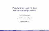 Populationsgenetik 2: Das Hardy-Weinberg- .Hardy & Weinberg Godfrey Harold Hardy 1877â€“1947 Englischer