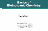 Basics of Bioinorganic Chemistry - uni-siegen.de · Basics of Bioinorganic Chemistry Lorenz Kienle Max-Planck-Institut für Festkörperforschung Stuttgart Handout