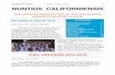 Fall Nuntius 2015 - uhsjcl.com filevolume xi, issue i nuntius californiensis 1 nuntius californiensis the official newsletter of the california junior classical league nationals recap