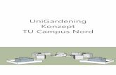 UniGardening Konzept TU Campus Nord · 01 Konzept 1.1 Konzepterläuterung Das Ziel der Projektwerkstatt Unigardening ist es, auf dem Campus der Universität urbanen Garten - bau,