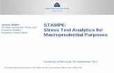 Jérôme HENRY STAMP€: Financial Stability Stress Test ... · STAMP€: Stress Test Analytics for Macroprudential Purposes University of Montreal, 26 September 2017 Jérôme HENRY