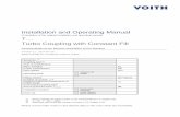 Installation and Operating Manual - Voith · 8.3 Mounting of basic type T turbo coupling 42 8.3.1 Mounting 42 8.3.2 Mounting device 46 8.4 Mounting of basic type TN turbo coupling