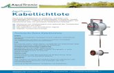 AquiTronic Kabellicht lote · AquiTronic Umweltmeßtechnik | Asternweg info@aquitronic.de  AquiTronic Kabellicht Messung von Wasserstand und optional der Temperatur