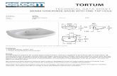  · TORTUM bathrooms TECHNICAL DATA SHEET COMPACT 500MM BASIN WITH ONE TAP HOLE AND FULL PEDESTAL Volume: 500 205 850 20 20 425 0.29 Category: Guarantee: