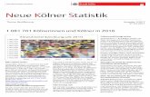 Neue Kölner Statistik 1/2017 - 1 081 701 Kölnerinnen und ... · Thema: Bevölkerung Ausgabe 1/2017 21.03.2017 1 081 701 Kölnerinnen und Kölner in 2016 Köln wächst weiter Gegenüber