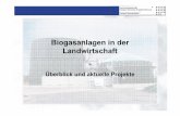 Biogasanlagen in der Landwirtschaft - Fachhochschule Köln · PDF fileAgenda 1 Aufbau & Funktionsweise einer Biogasanlage 2 Aktuelle Situation in Deutschland 3 Optimierungspotenzial