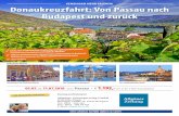 GEMEINSAM MEHR ERLEBEN! Donaukreuzfahrt: Von Passau … · Passau • Deutsch- land Österreich Slowakei Ungarn Dürnstein • Wien • • Budapest Donau • Bratislava (Preßburg)