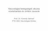 Neurológiai betegségek okozta vizelettartási és ürítési ...neurology.pote.hu/neuro/modules/stud/data/080205m.pdf · Incontinencia és demencia • Alzheimer kór, Frontotemporalis