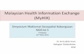 Malaysian Health Information Exchange (MyHIX)ngis.mygeoportal.gov.my/sites/default/files/Media/ngis5/Kertas 8 -iii-2... · Simposium Maklumat Geospatial Kebangsaan NGIS ke 5 Putrajaya