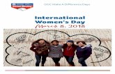 International Women s Day - Girl Guides of Canada. · INTERNATIONAL WOMEN’S DAY 2 GGC Make Difference Days a INTERNATIONAL WOMEN’S DAY On International Women’s Day (IWD), GGC