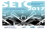 SETC Preliminary Program · setc “small engine technology - generating a promising future” 2017 23rd small engine technology conference preliminary program november 15-17, 2017