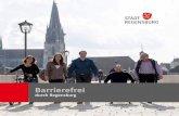 Ratgeber Barrierefrei durch Regensburg · ber „Barrierefrei durch Regensburg “ ist ein Element, das dazu beitragen soll, die Lebensqualität für Menschen mit Behinderung zu verbessern.