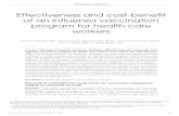 Effectiveness and cost-benefit of an influenza vaccination ...downloads.hindawi.com/journals/cjidmm/1991/376502.pdf · ORIGINAL ARTI CLE Effectiveness and cost-benefit of an influenza