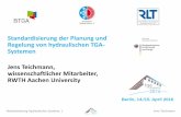 Standardisierung der Planung und Regelung von ...tga-kongress.de/wp-content/uploads/2016/04/25_Teichmann.pdf · Modularisierung Hydraulischer Systeme, 1 Jens Teichmann Standardisierung