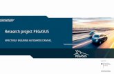 Research project PEGASUS - pegasusprojekt.de including technical quality measures as well as approval criteria Construction and filling of test specification database Establishment