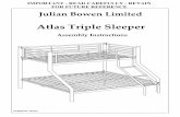 Atlas Triple Sleeper - Julian Bowen · Julian Bowen Limited Atlas Triple Sleeper Assembly Instructions VERSION: 161015 IMPORTANT - READ CAREFULLY - RETAIN FOR FUTURE REFERENCE