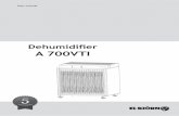 Dehumidifier A 700VTI - elbjorn.com · - 4 - SAFETY INSTRUCTIONS Warning marks Read through this instruction book carefully and understand its contents before you use this dehumidifier.