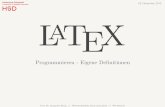 Programmieren - Eigene Deﬁnitionen · LATEX Prof. Dr. Alexander Braun // Wissenschaftliche Texte mit LaTeX // WS 2015/16 HSD Hochschule Düsseldorf University of Applied Sciences