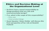 Ethics and Decision Making at the Organizational Levelstage.cchem.berkeley.edu/~bcgc/sites/default/files/MBA296.1A-2012 Class 2.pdfPinto case: Ford’s utilitarian cost benefit analysis
