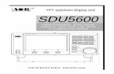 FFT spectrum display unit SDU5600 - PDF.TEXTFILES.COMpdf.textfiles.com/manuals/SCANNERS-A-E/AOR_SDU5600 Spectrum Display... · The LCD provides high resolution of 320 horizontal dots