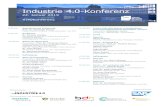 Industrie 4.0-Konferenz - hpi.de · Industrie 4.0-Konferenz 24. Januar 2019 #i40konferenz 9:00 Uhr Begrüßung und Einführung Prof. Dr. Christoph Meinel Hasso-Plattner-Institut.