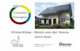 Prima Klima - Strom von der Sonne - vorort.bund.netvorort.bund.net/luna/boeke-strom_von_der_sonne_2019-02.pdf · 2/kWh Emissionen sind Faktor 18 geringer als für Kohlekraftwerke.
