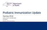 Pediatric Immunization Update - Erie County · 17 Varicella (Chickenpox) Clinical Description • An illness with acute onset of diffuse (generalized) maculopapulovesicular rash without