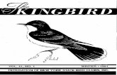 The Kingbird Vol. 41 No. 1 - Winter 1991 · PUBLICATION OF THE FEDERATION OF NEW YORK STATE BIRD CLUBS, INC Vo1.41 No. 1 Winter 1991 1-68 CONTENTS Photographs of New York State Rarities