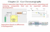 Chapter 22 - Gas Chromatography 22 - Gas...  Chapter 22 - Gas Chromatography Column separation (gas-liquid,