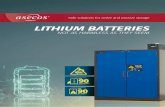 Safe solutions for active and passive storage - asecos.com · 6 In normal operation, using lithium batteries is considered safe. However, according to the VDE this is true only if