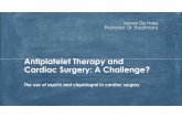 Antiplatelet Therapy and Cardiac Surgery: A Challenge? De... · Decrease in post-op MI after cardiac surgery and in-hospital mortality Hastings et al Cardioprotective effect immediately