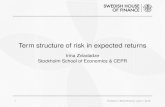 Term structure of risk in expected returns - carey.jhu.edu · Motivation • New empirical facts for general equilibrium models • Multi-period risk-return tradeoff • Policy analysis