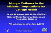Mumps Outbreak in the Midwest: Implications for College Health · Mumps Virus • Paramyxovirus • RNA virus • One antigenic type • Rapidly inactivated by chemical agents, heat