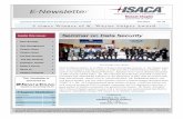 E-Newsletter - Information Assurance | ISACA · E-Newsletter Quarterly Newsletter from the Muscat Chapter of ISACA June 2012 Vol 02 Inside this issue: Seminar on Data Security Data