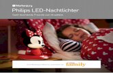 Philips LED-Nachtlichter · Damit Mickey und Minnie anschmiegsam sind, bestehen ihre Außenhüllen aus Silikon. Dadurch können die leuchtenden Freunde geknautscht und geknuddelt