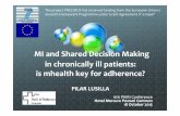 MI and Shared Decision Making in chronically ill patients ... · SDM: Concept ”An ”An approach where approach where clinicians and clinicians and patients share the patients share