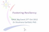 Fostering Resiliency - Shoshana Garfieldshoshanagarfield.com/files/Fostering Resiliency.pdfTwo FANTASTIC Means of Fostering Resiliency • Inner Wisdom (resilience can be defined by