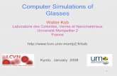 Computer Simulations of Glasses - Lehigh University · 5. Why computer simulations ? • Simulations are relatively simple, inexpensive, and everything can be measured (in principle!)