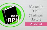 Menulis RPH (Tulisan Jawi) - .PILIH JAWI KEYBOARD UNTUK MENAIP RPH Bergantung kepada Versi Android