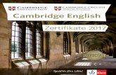 W100227 Katalog Cambridge Exams 2017 Livebook · RATGEBER CAMBRIDGE ENGLISH PRÜFUNGEN 6 Checkliste zur Installation erfolgreicher Cambridge English Prüfungskurse an meiner Schule