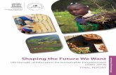 Shaping the Future We Want - Deutschland · DESD Monitoring and Evaluation. UN Decade of Education for Sustainable Development (2005-2014) FINAL REPORT. Shaping the Future We Want