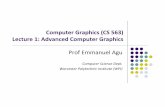 Computer Graphics (CS 563) Advanced Graphicsemmanuel/courses/cs563/S12/slides/cs563_intro_wk1.pdf · Emphasis on real‐time global illumination techniques ... Gene Sequencing U of